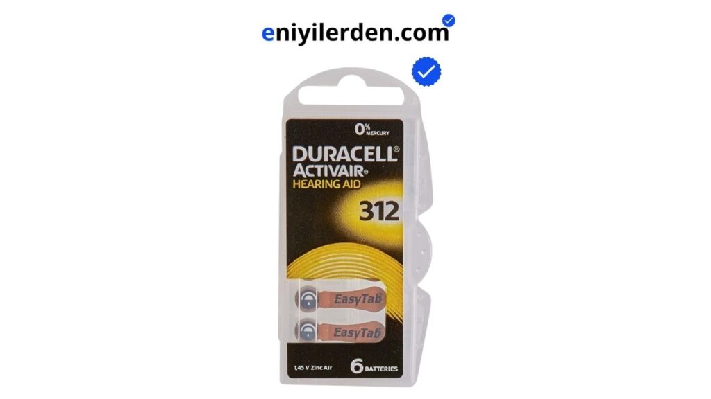 Duracell 312 Numara İşitme Cihazı Pili