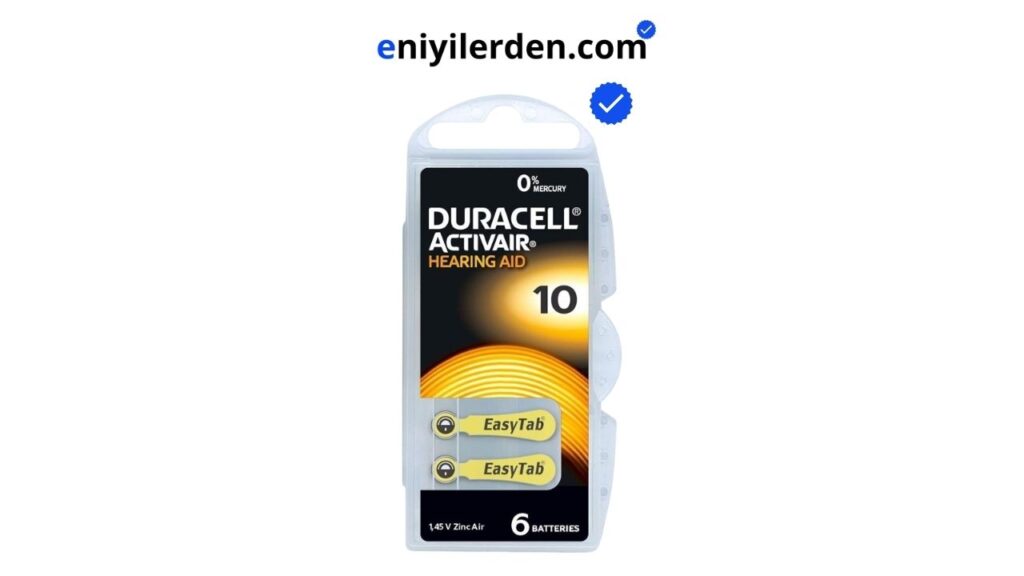 Duracell 10 Numara İşitme Cihazı Pili