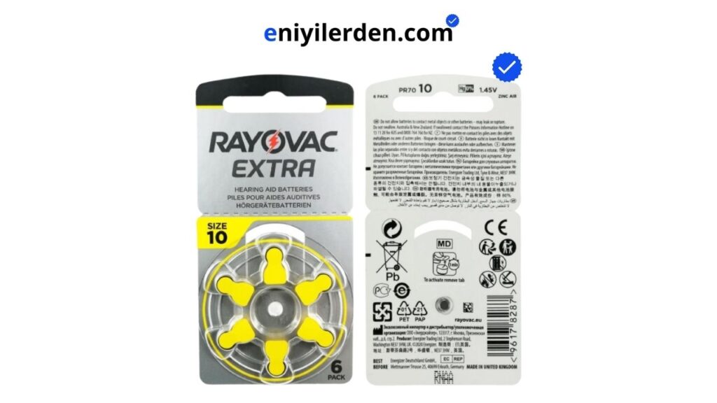 Rayovac 10 Numara İşitme Cihazı Pili