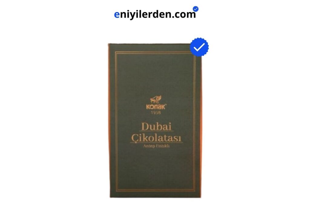 Konak El Yapımı Dubai Çikolatası Antep Fıstıklı 200gr