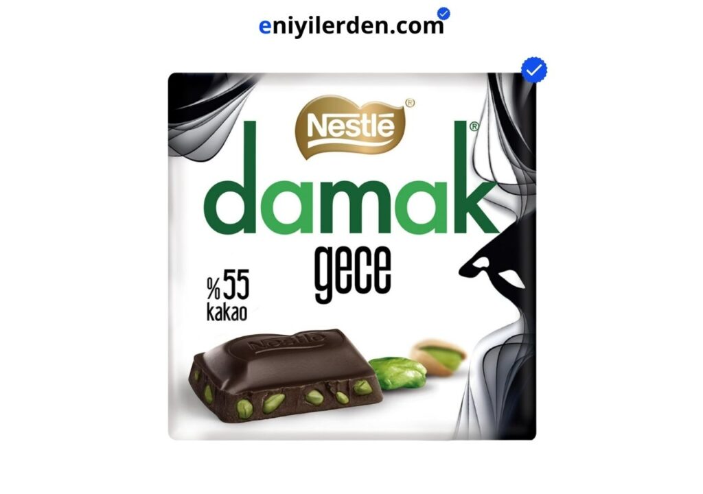 Nestle Damak Gece Antep Fıstıklı Bitter Çikolata