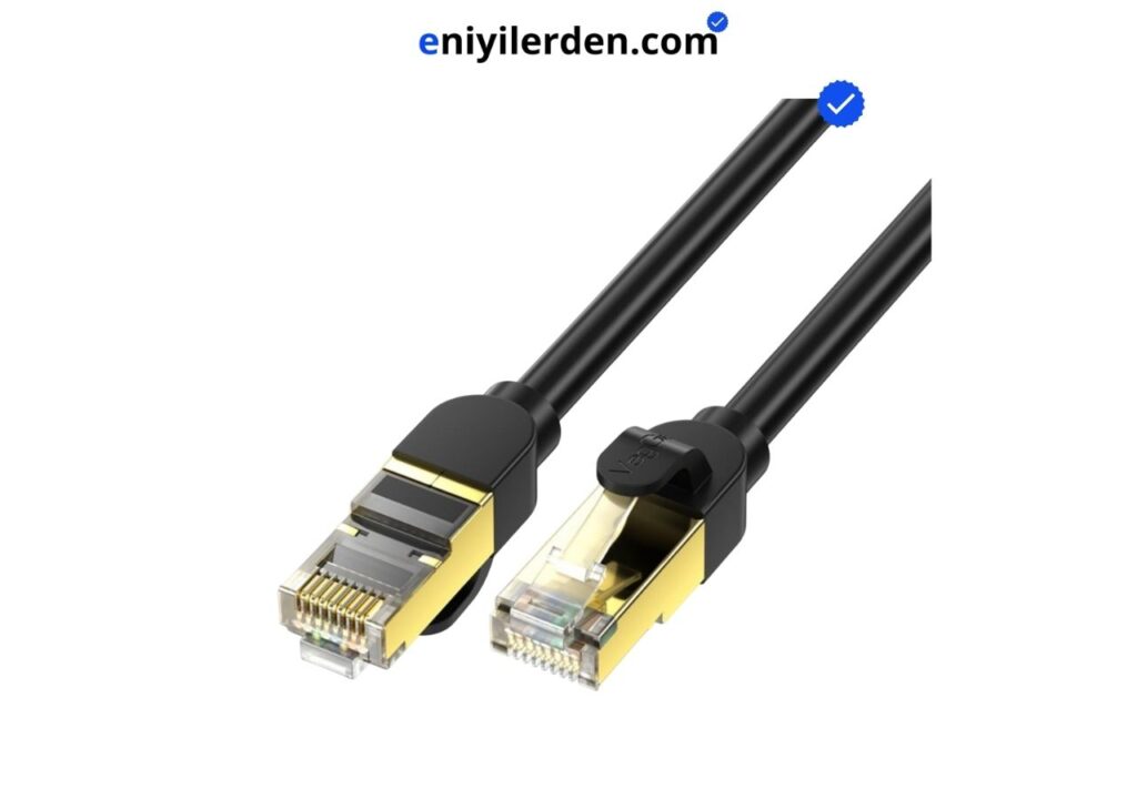 VegGieg CAT8 40Gbps 2000MHz STP RJ45 Ethernet Kablosu