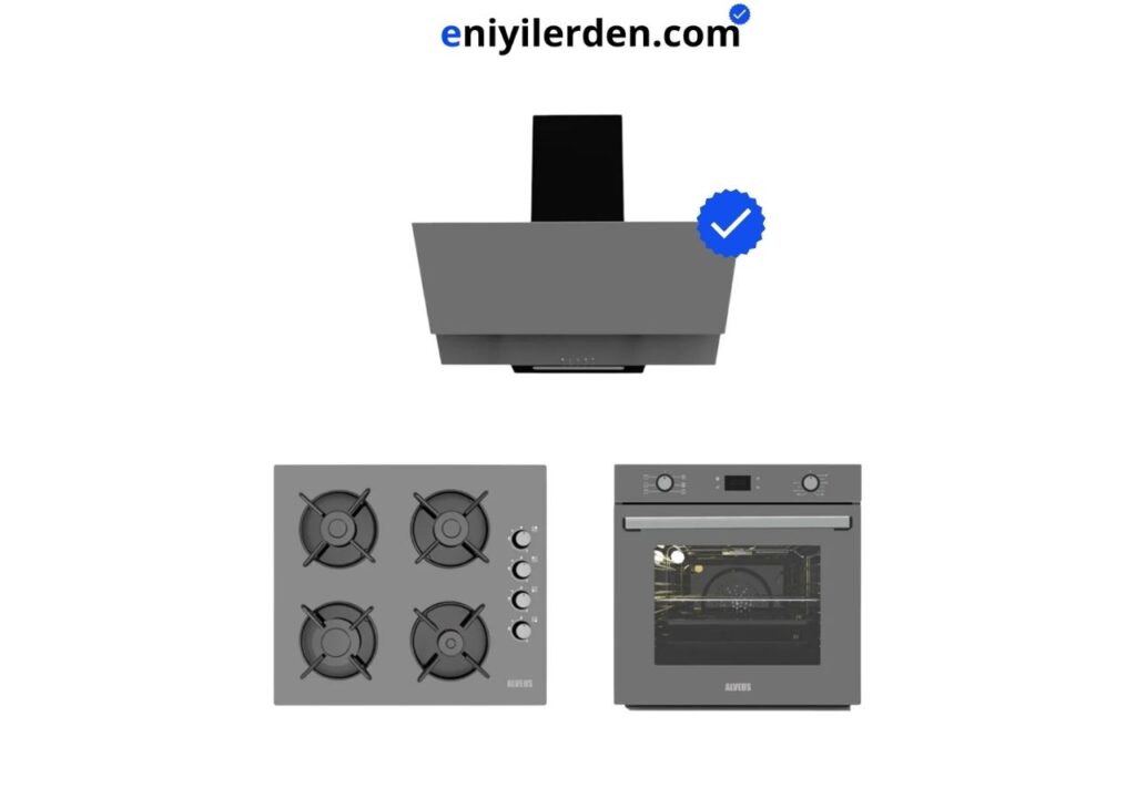 Alveus Gri 3'lü Ankastre Set