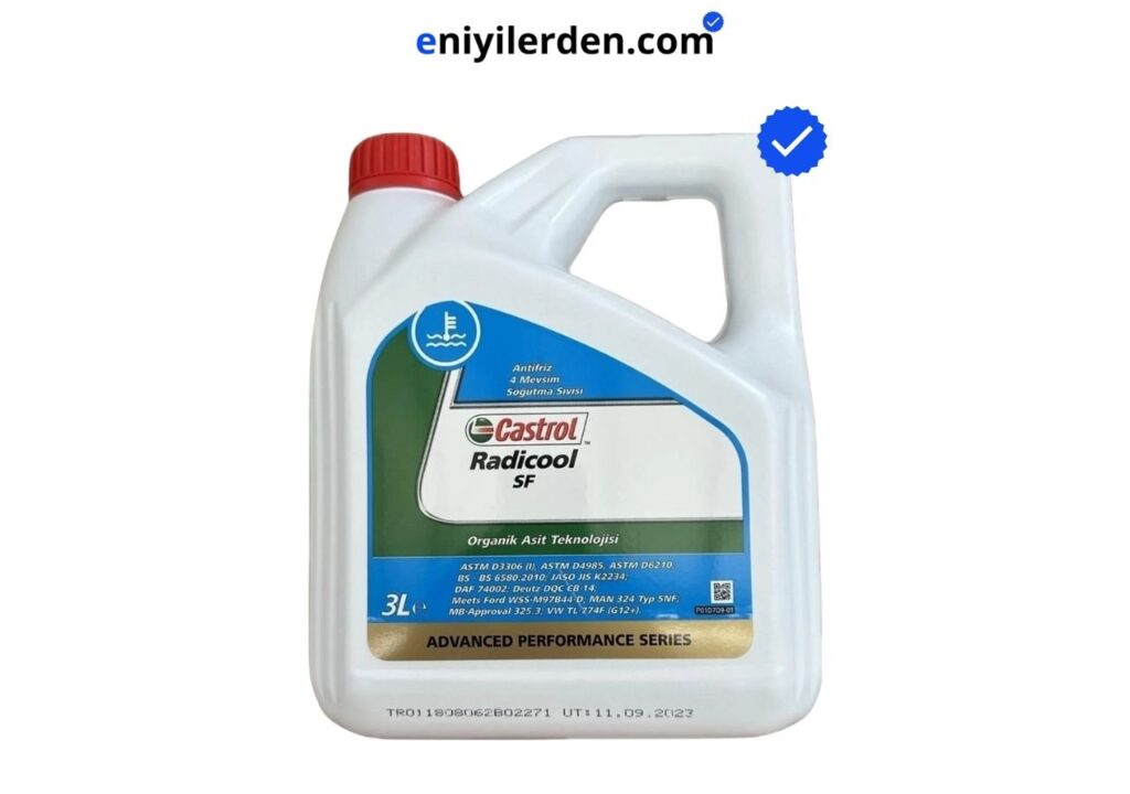 Castrol Radicool SF Konsantre Kırmızı Antifriz 3 LT