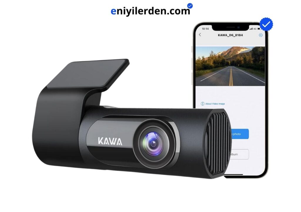 Kawa D6 2K 1440P WDR WiFi 145° Geniş Açı Lens Araç Kamerası
