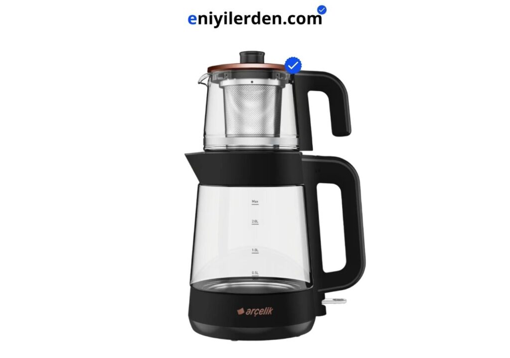 Arçelik Cm 6964 S Resital Siyah 1900 W Cam Demlikli Çay Makinesi