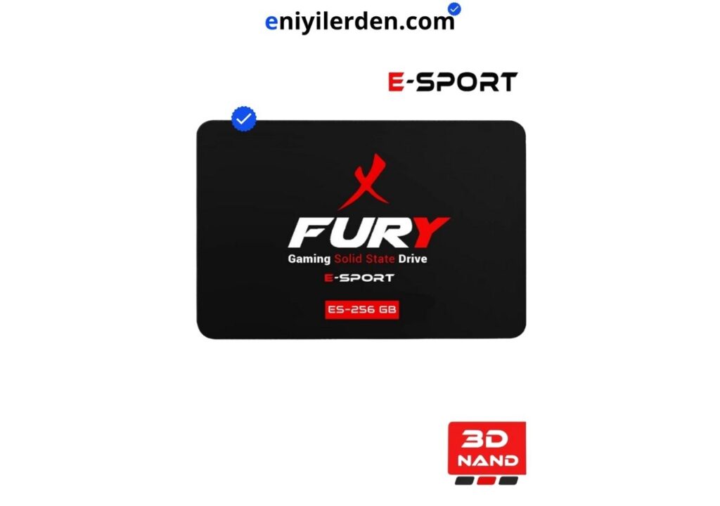 FURY E-Sport 256GB 550MB-500MB/s SATA3 2.5 Gaming SSD