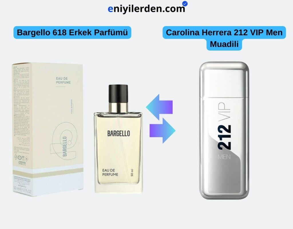 Bargello 618 Erkek Parfümü - Carolina Herrera 212 VIP Men Muadili