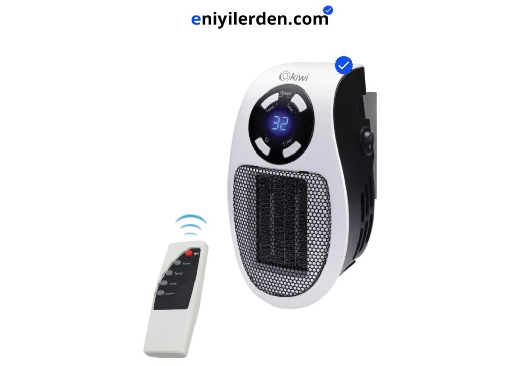 Kiwi Kht 8430 Kumandalı Priz Tipi Fanlı Isıtıcı