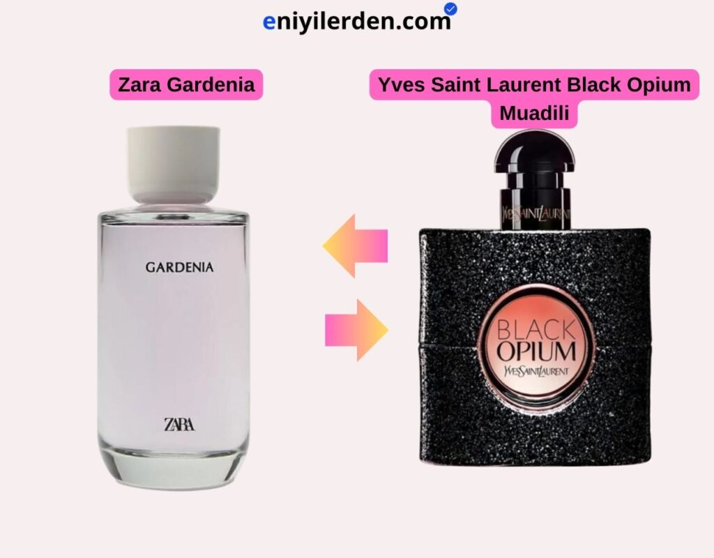 Zara Gardenia - Yves Saint Laurent Black Opium Muadili