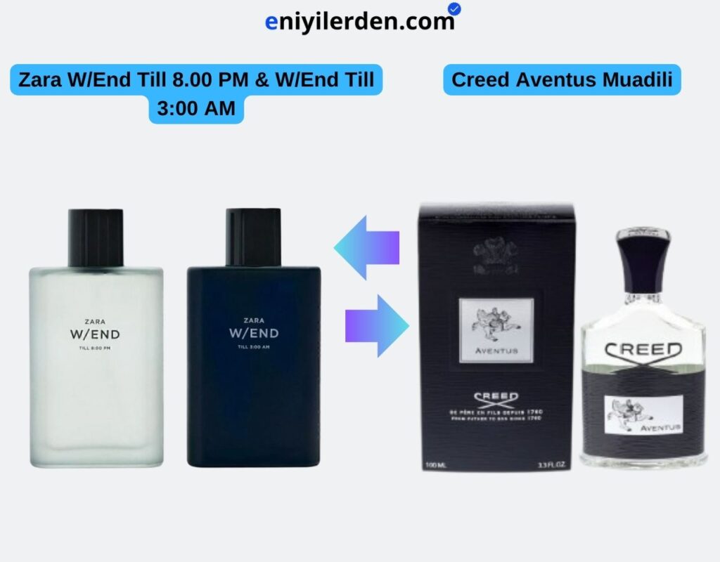 Zara W/End Till 8.00 PM & W/End Till 3:00 AM - Creed Aventus Muadili
