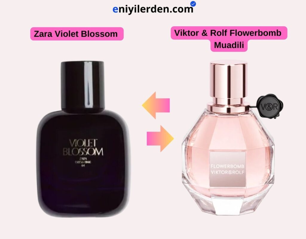 Zara Violet Blossom Eau De Parfum - Viktor & Rolf Flowerbomb Muadili