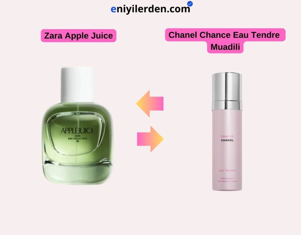 Zara Apple Juice - Chanel Chance Eau Tendre Muadili