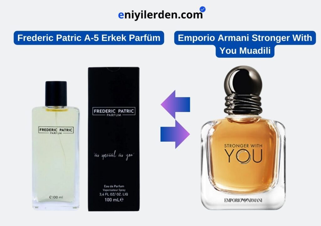 Frederic Patric A-5 Erkek Parfüm - Emporio Armani Stronger With You Muadili