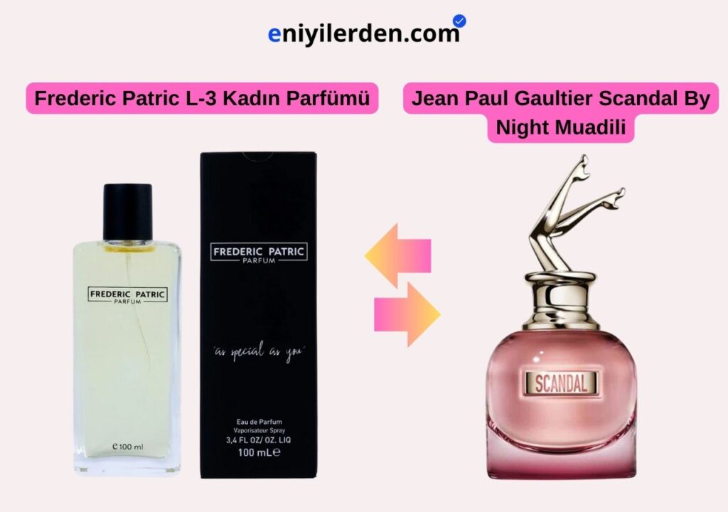 Frederic Patric L-3 Kadın Parfümü - Jean Paul Gaultier Scandal By Night Muadili