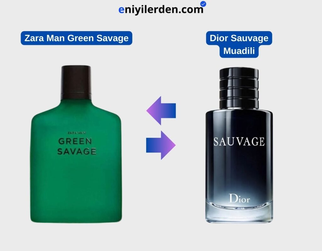 Zara Man Green Savage - Dior Sauvage Muadili