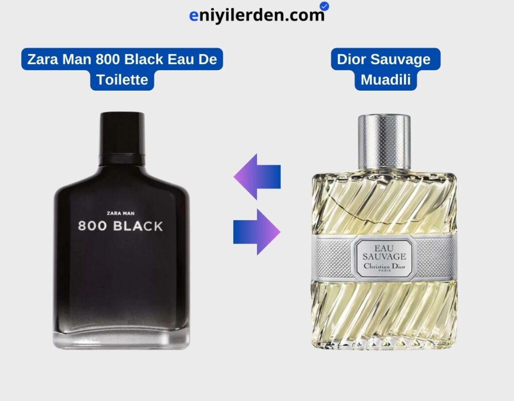 Zara Man 800 Black Eau De Toilette - Dior Sauvage Muadili