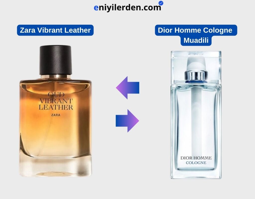 Zara Vibrant Leather - Dior Homme Cologne Muadili