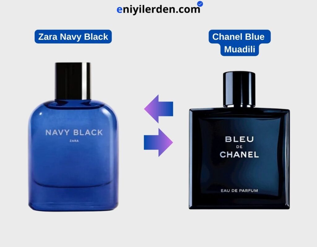 Zara Navy Black - Chanel Bleu Muadili