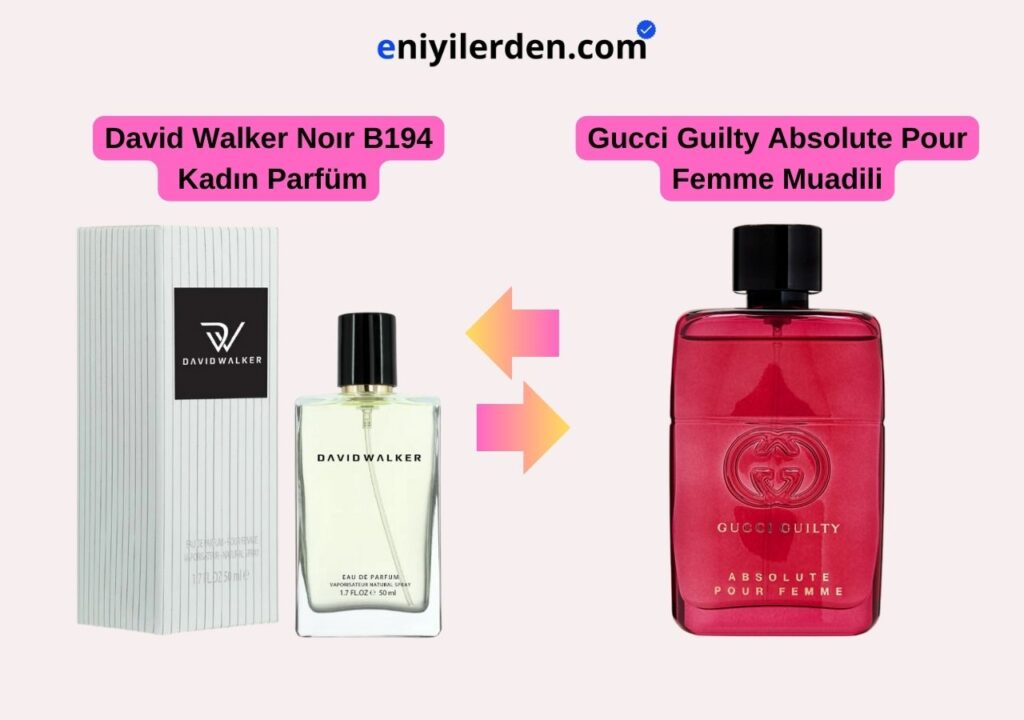 David Walker Noır B194 - Gucci Guilty Absolute Pour Femme Muadili