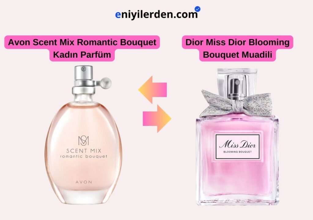 Avon Scent Mix Romantic Bouquet - Dior Miss Dior Blooming Bouquet Muadili