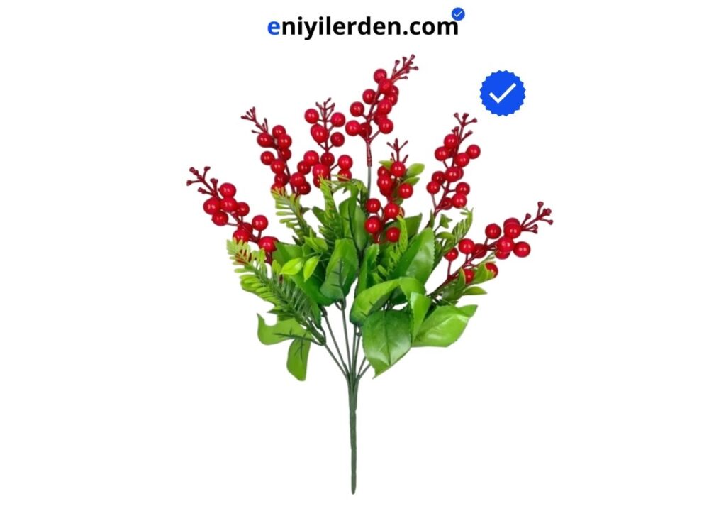 Pekibu Yapay Kırmızı Kokina Çiçeği