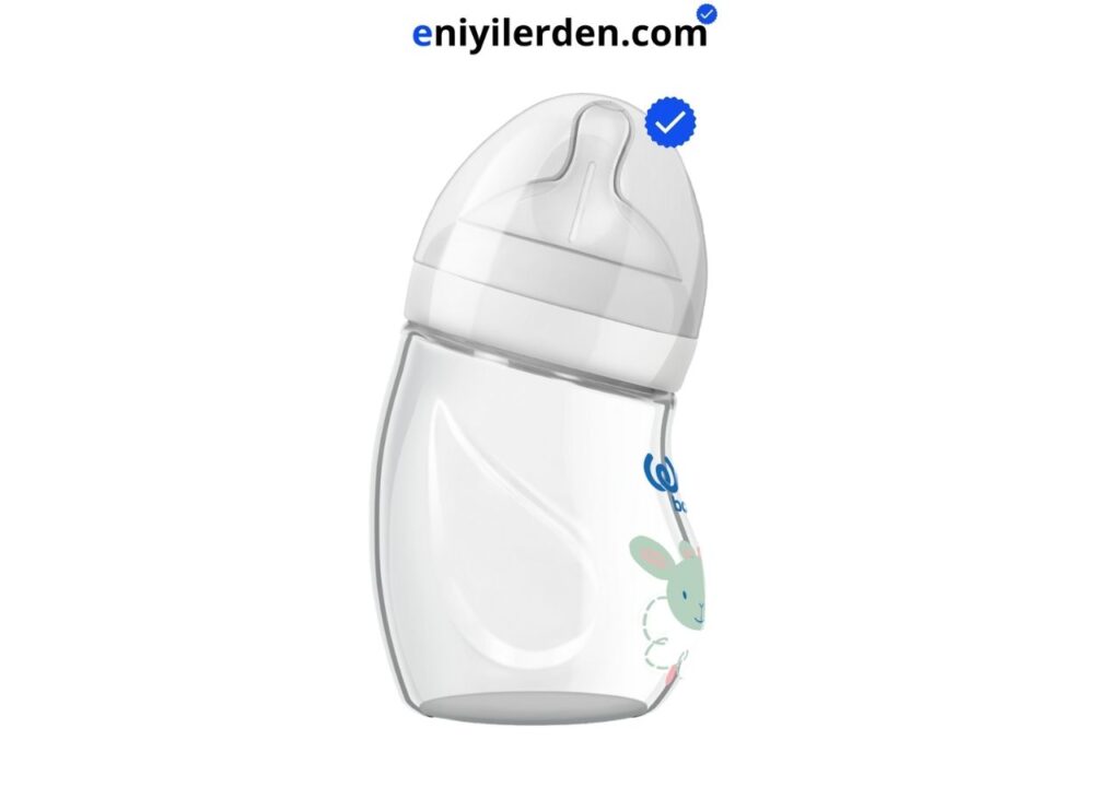 Wee Baby 0-6 Ay Natural Isıya Dayanıklı Açılı Cam Biberon 180ml