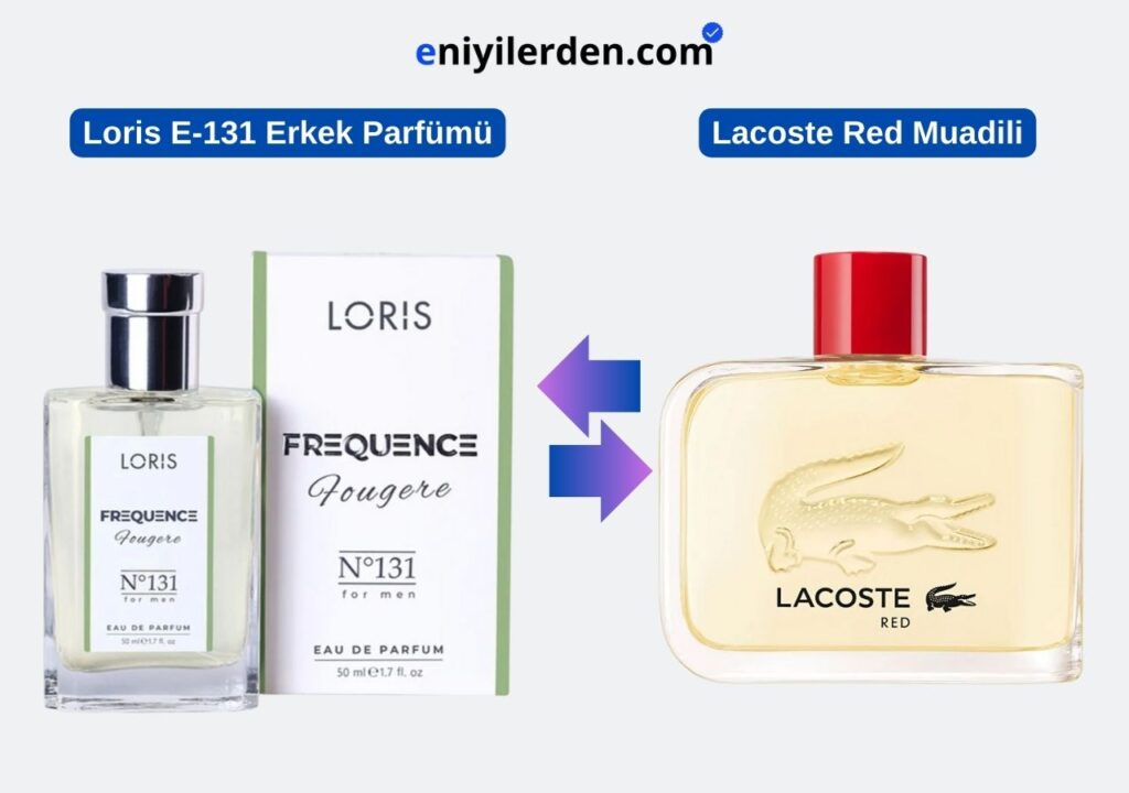 Loris E-131 Erkek Parfümü - Lacoste Red Muadili