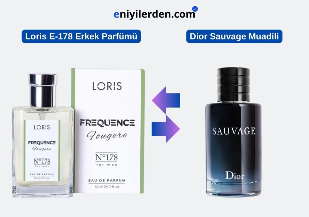 Loris E-178 Erkek Parfümü - Dior Sauvage Muadili