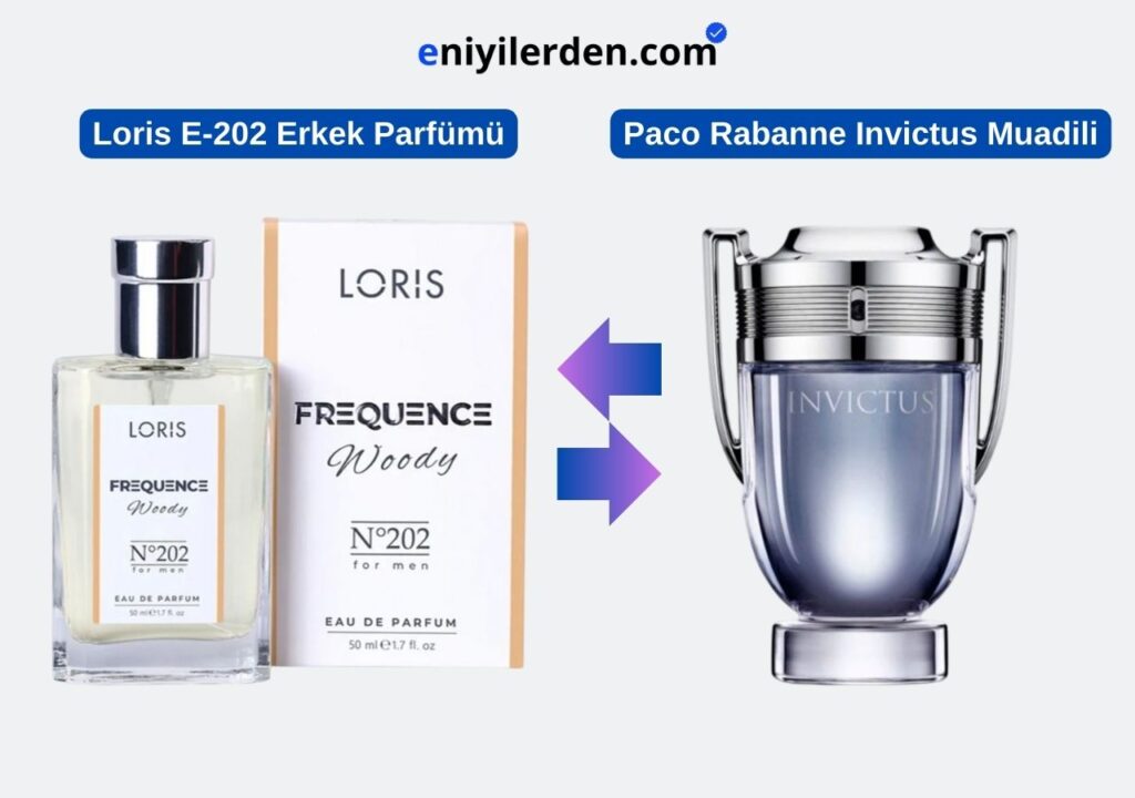 Loris E-202 Erkek Parfümü - Paco Rabanne Invictus Muadili