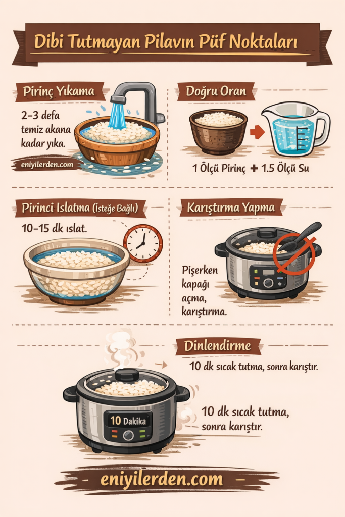 Dibi Tutmayan Pilavın Sırları