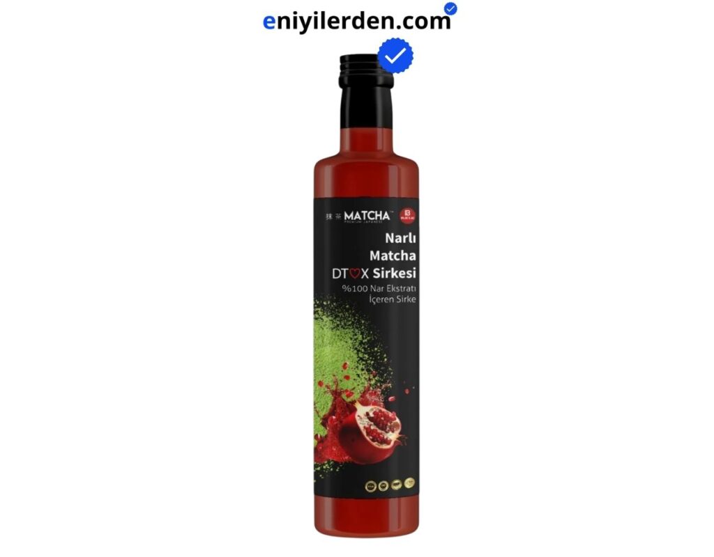 Bilge İlaç Matcha Premium Japanese Narlı Matchalı Detox Sirkesi