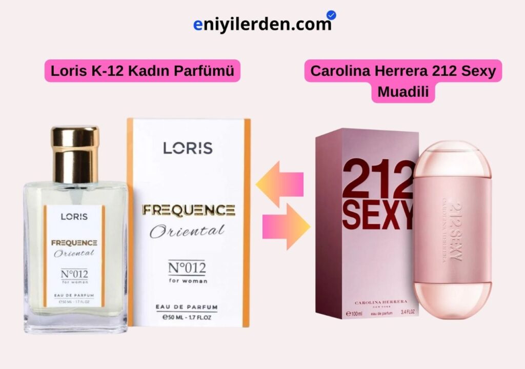 Loris K-12 Kadın Parfümü - Carolina Herrera 212 Sexy Muadili