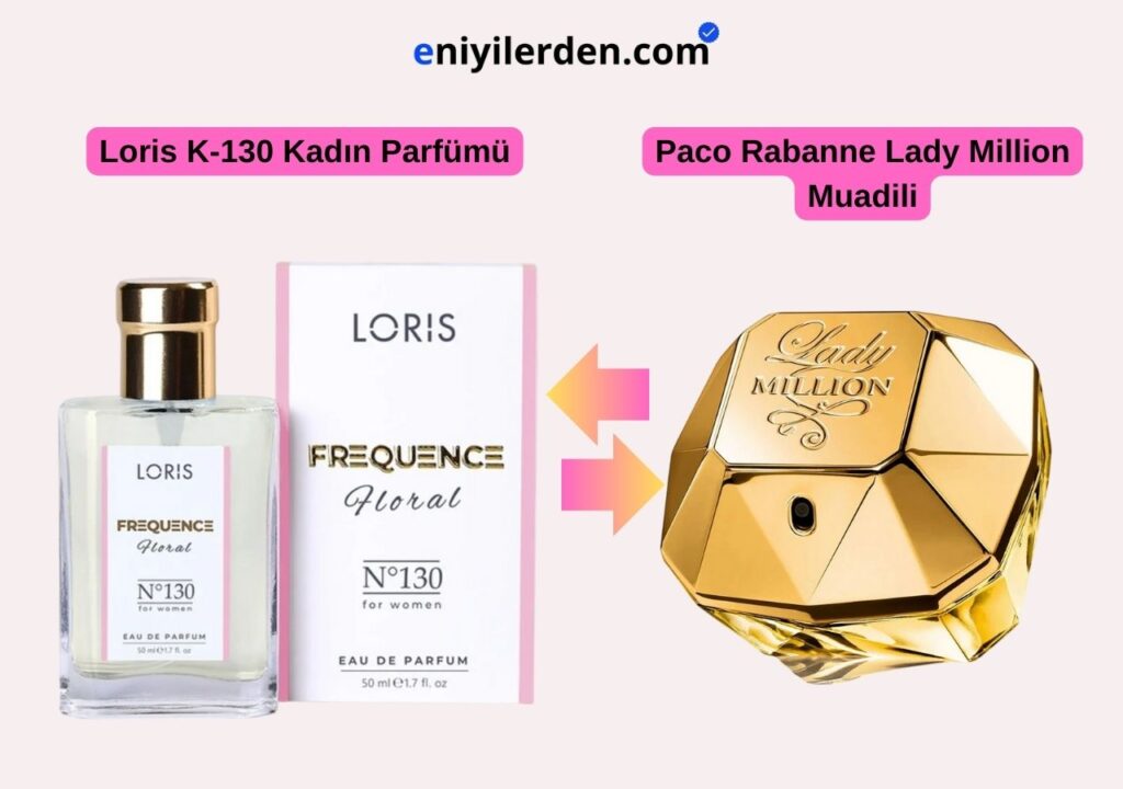 Loris K-130 Kadın Parfümü - Paco Rabanne Lady Million Muadili