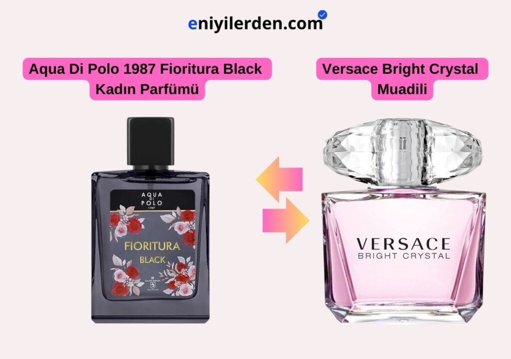 Aqua Di Polo 1987 Fioritura Black Kadın Parfümü - Versace Bright Crystal Muadili