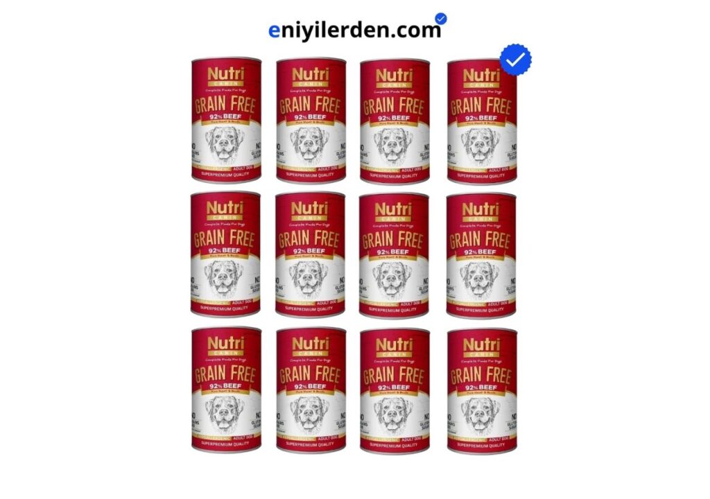 Nutri Canin Tahılsız Biftekli Konserve Yetişkin Köpek Maması