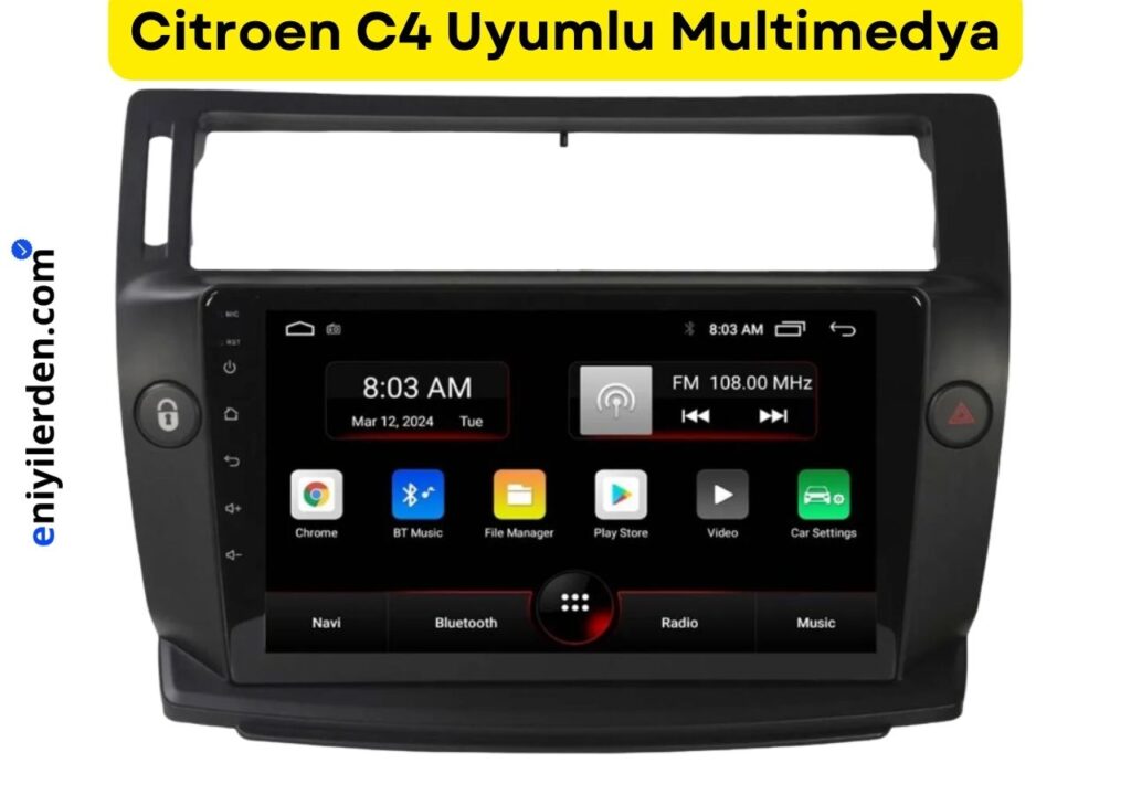 Citroën C4 İçin Tavsiye Edilen Multimedya – Navimex NAV-7710