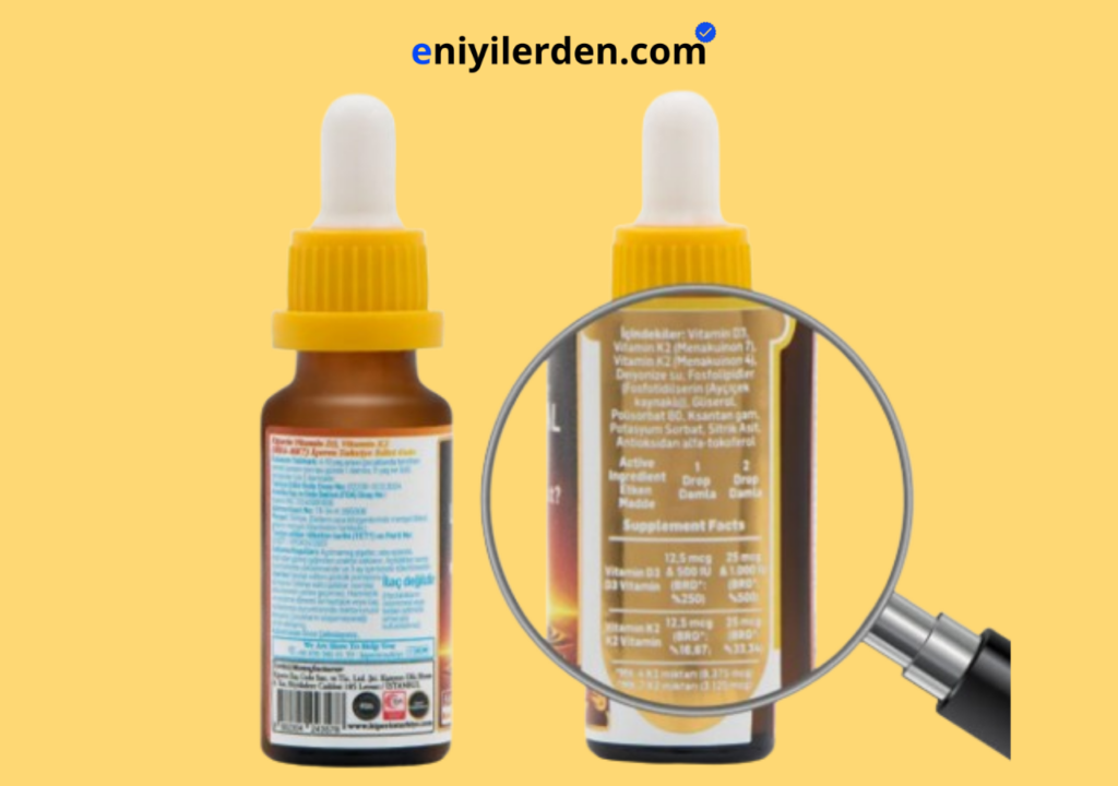 Kiperin Lipozomal D3 K2 Vitamin Takviyesi
