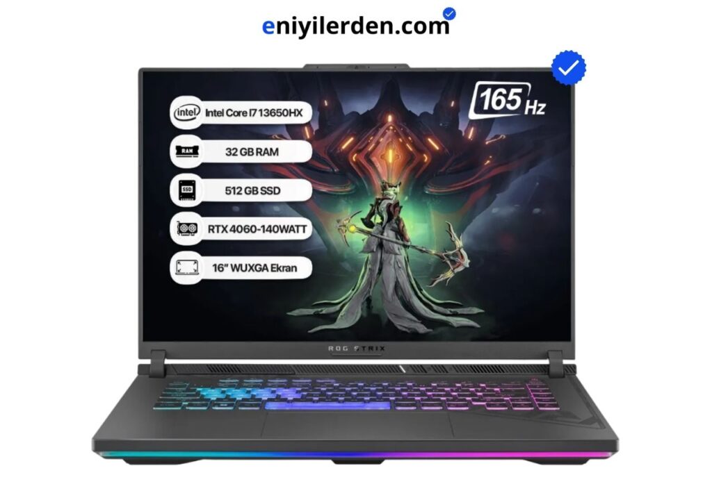Asus ROG Strix G16 G614JV-N3452 (i7-13650HX, RTX 4060, 32GB RAM, 512GB SSD)