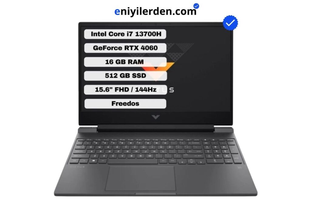 HP Victus Gaming 15-FA1055NT (i7-13700H, RTX 4060, 16GB RAM, 512GB SSD)