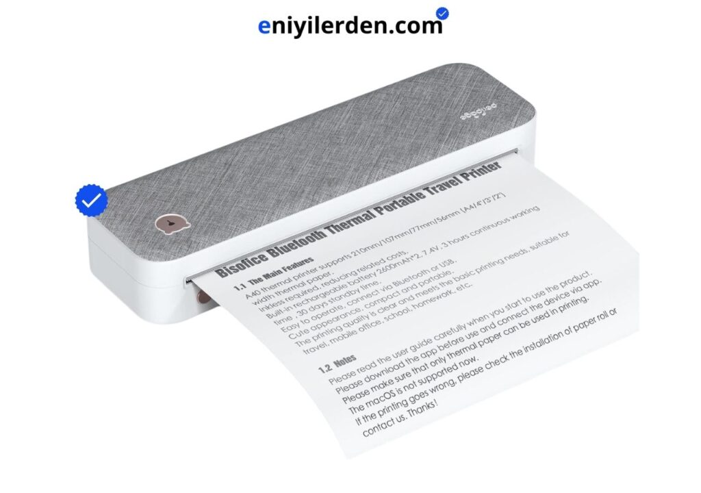 PeriPage A40 Taşınabilir Termal Yazıcı