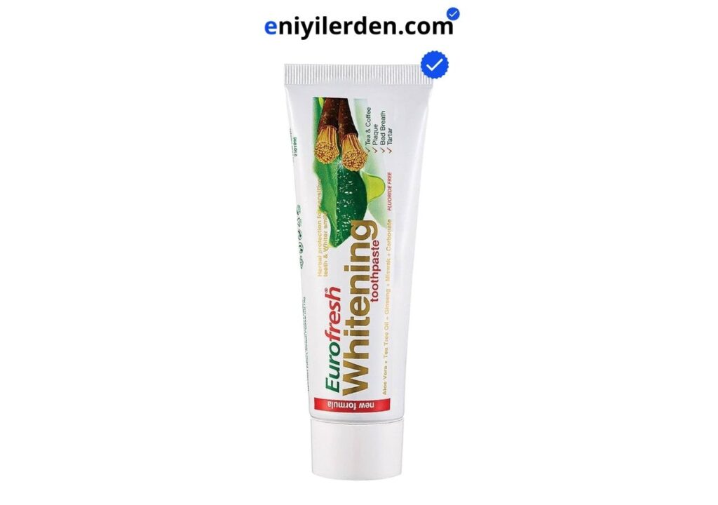 Doğal Diş Macunu - Farmasi Eurofresh Whitening Aloe Veralı Misvaklı Diş Macunu