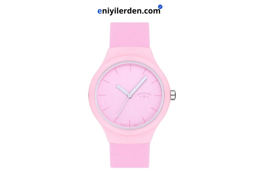 Aqua Di Polo 1987 Pembe Kadın Silikon Kol Saati APSR1-A9650-USPPP
