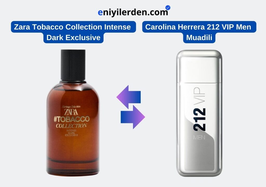 Zara Tobacco Collection Intense Dark Exclusive – Carolina Herrera 212 VIP Men Muadili