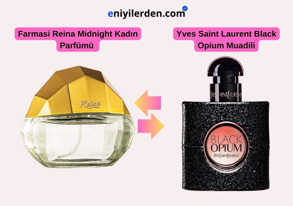Farmasi Reina Midnight Kadın Parfümü – Yves Saint Laurent Black Opium Muadili