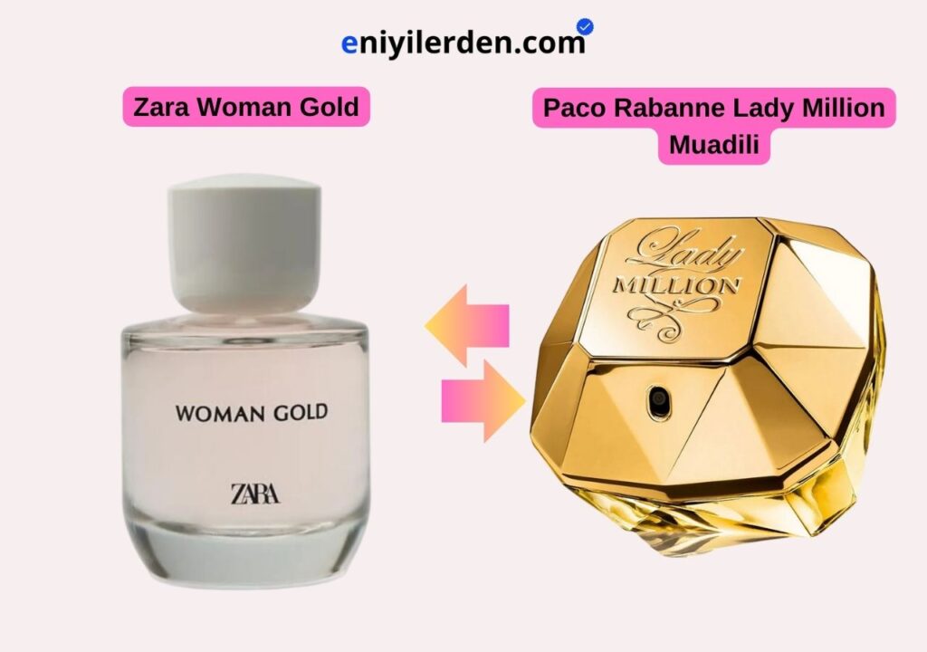 Zara Woman Gold – Paco Rabanne Lady Million Muadili