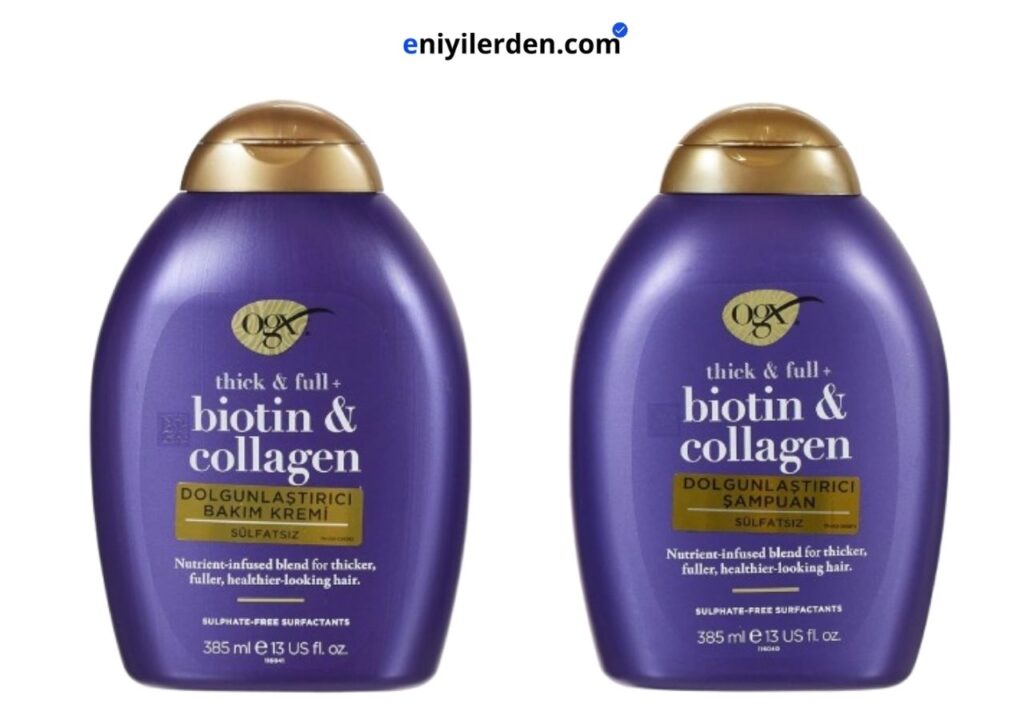 OGX Biotin & Kolajen Sülfatsız Şampuan + Saç Kremi