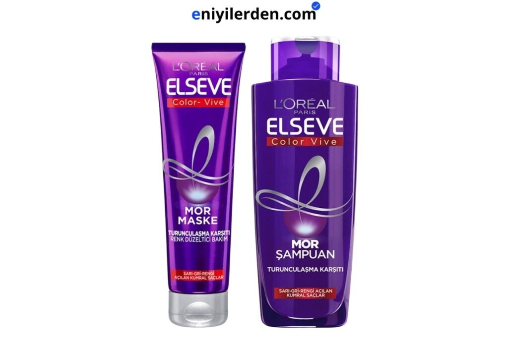 Elseve Mor Şampuan Set