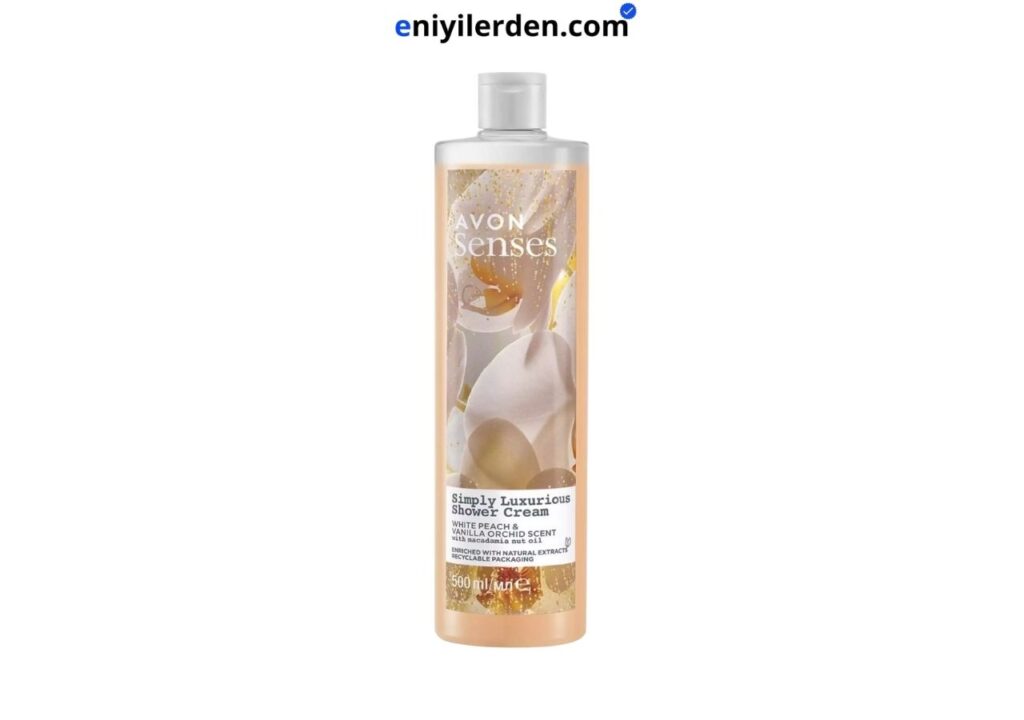Avon Senses Simply Luxurious Beyaz Şeftali & Vanilya Duş Jeli