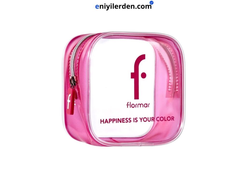 Flormar Happiness Is Your Color Pembe Transparan Makyaj Çantası